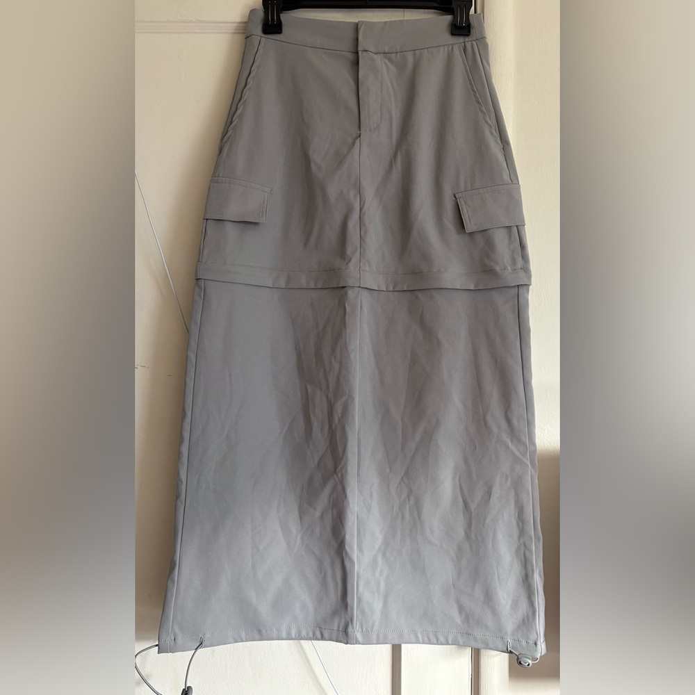 Forever 21 Gray Midi Skirt